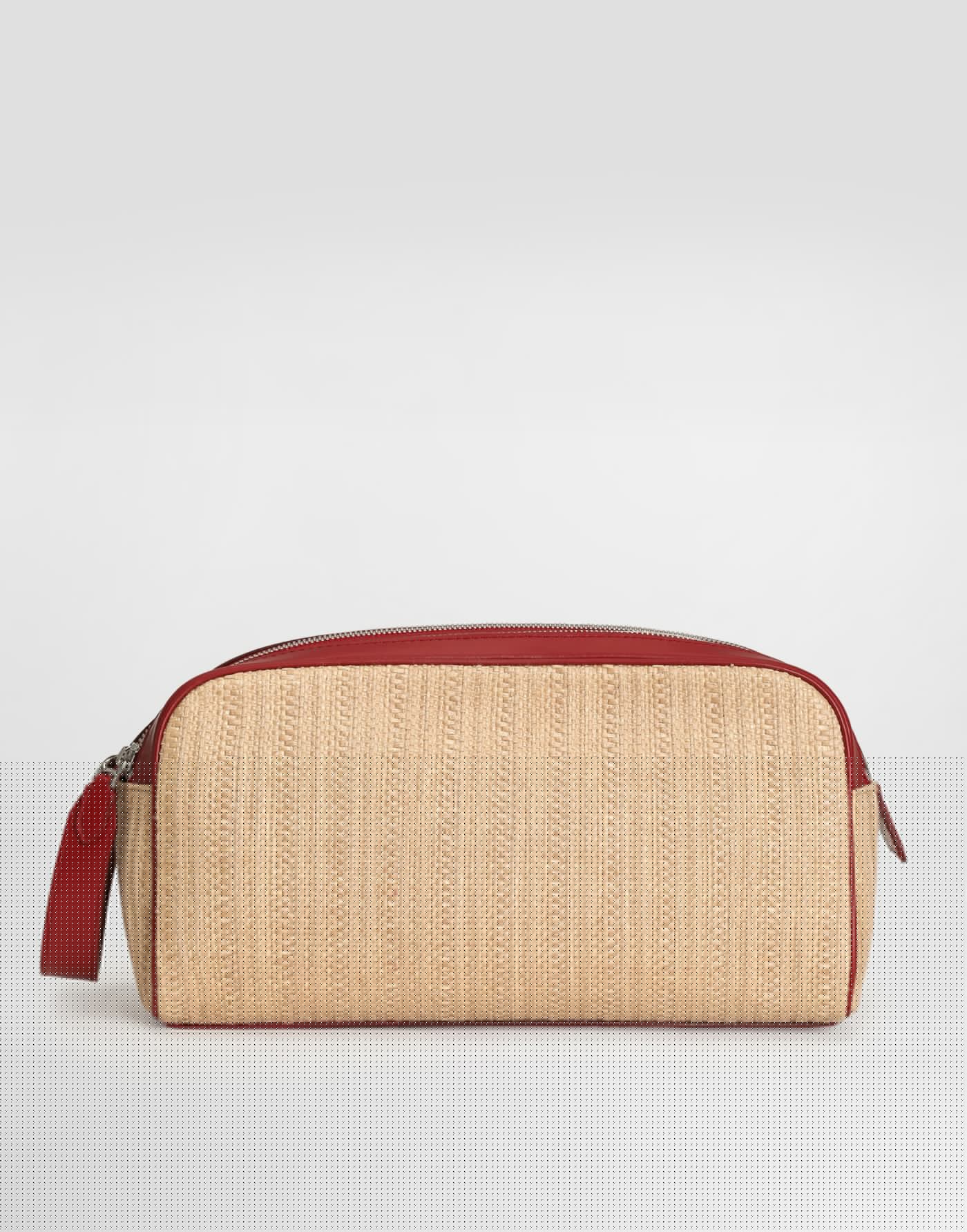 Essenza toiletry bag in raffia