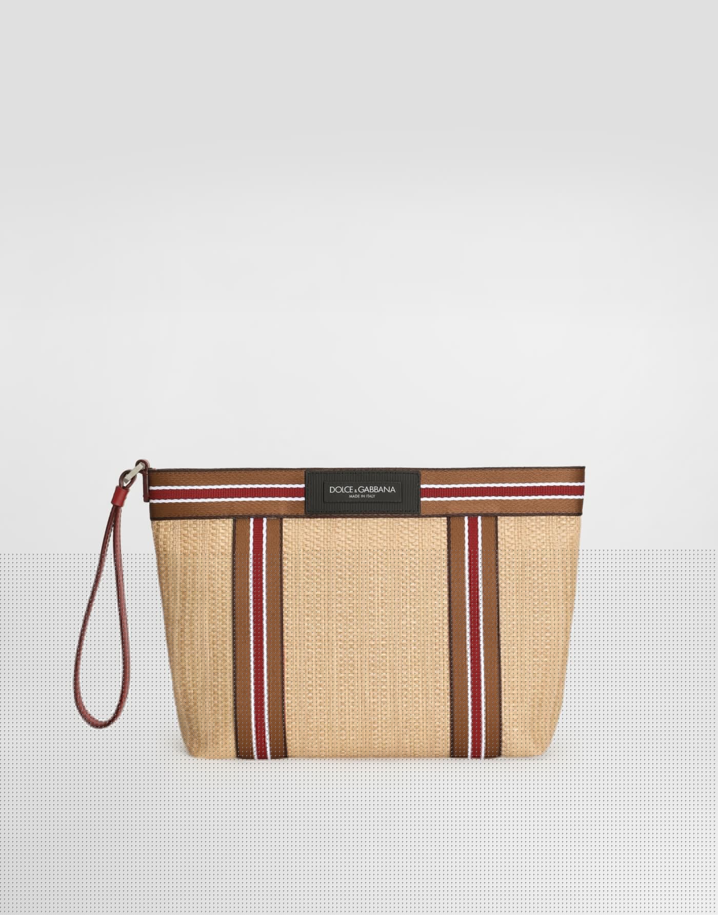 Essenza toiletry bag in raffia