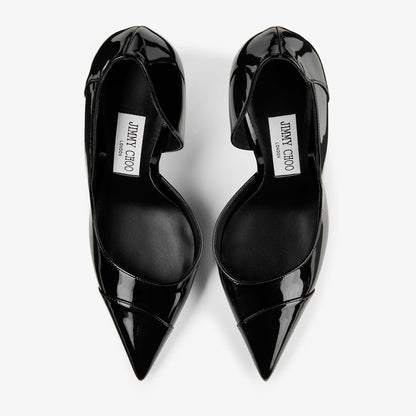 Brigitte 100 Black Patent Leather Pumps