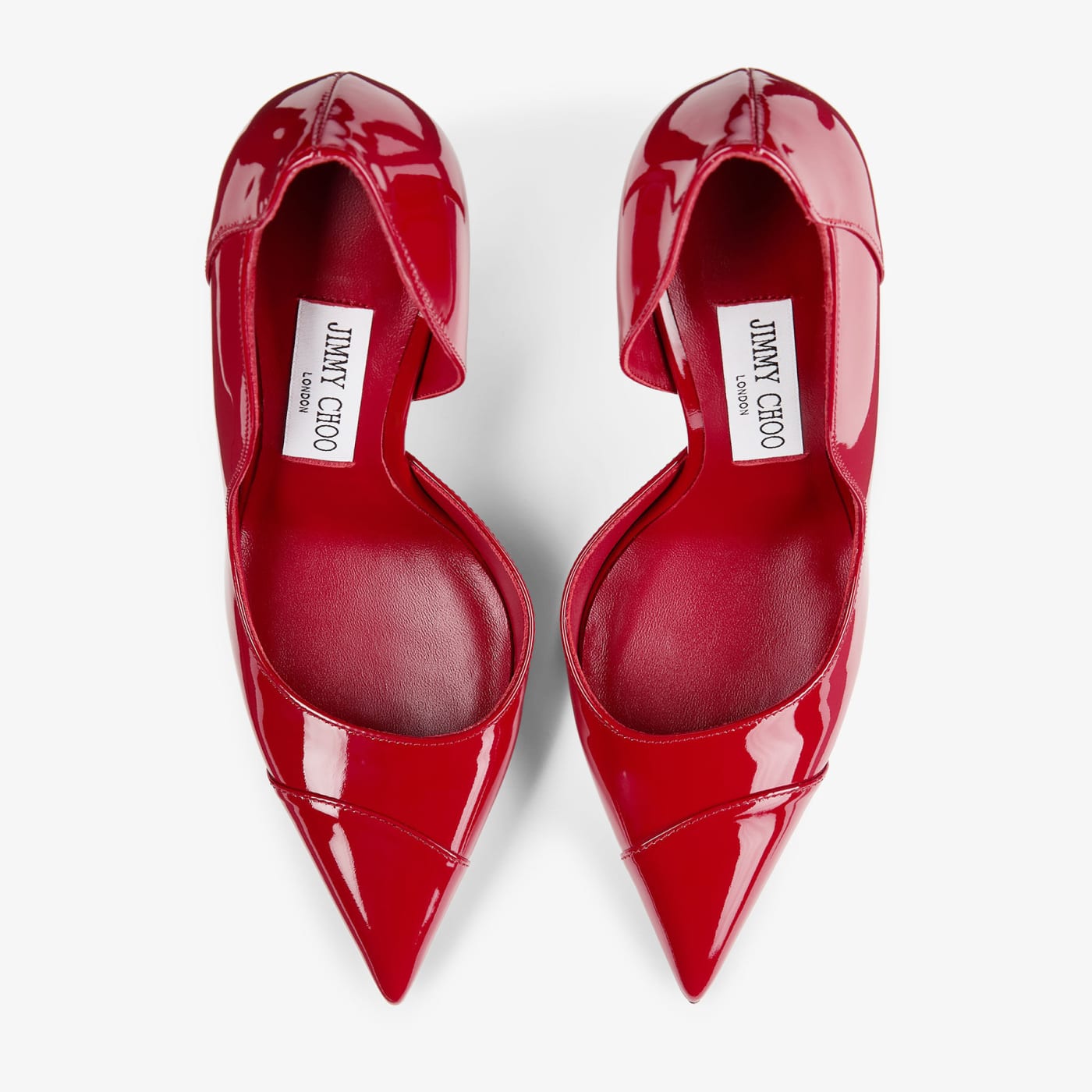 Brigitte 100 Ruby Red Patent Leather Pumps