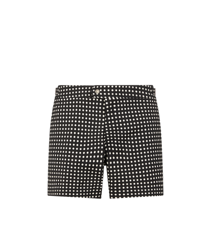 Mid Dot Print Nylon Swim Short