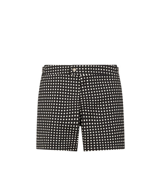 Mid Dot Print Nylon Swim Short