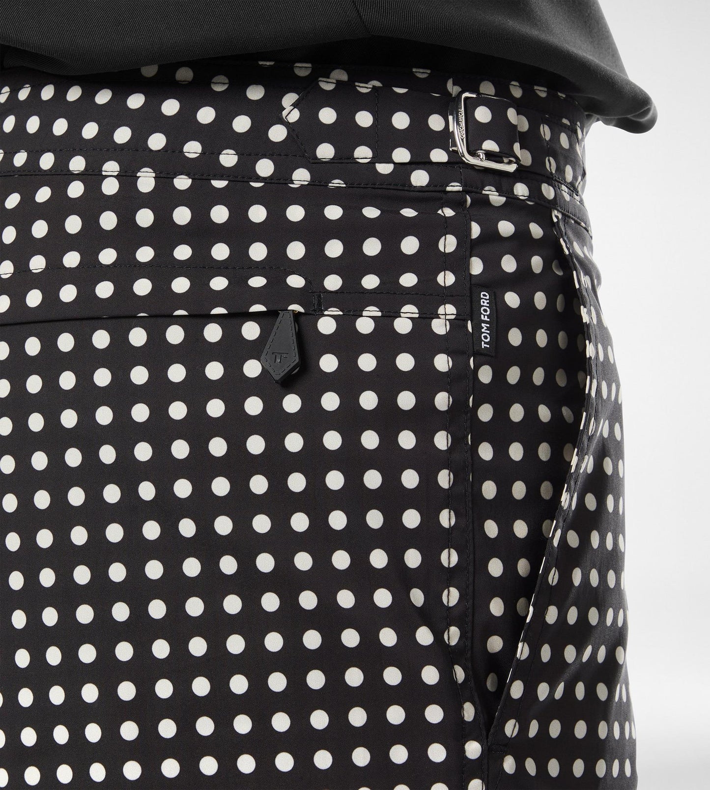 Mid Dot Print Nylon Swim Short