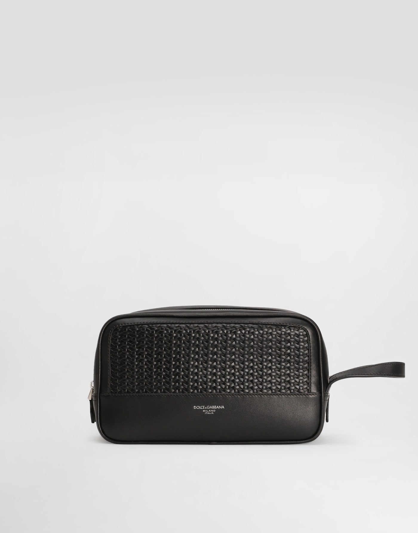 Woven plongé calfskin necessaire