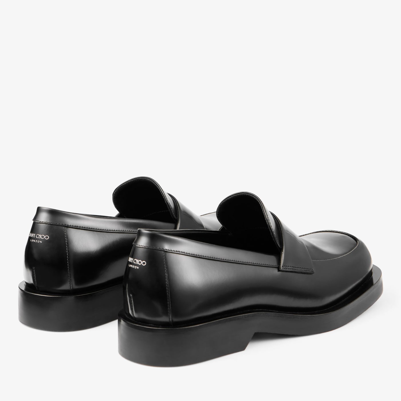 Buff Loafer Black Box Calf Leather Loafers