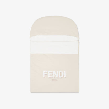 Baby Sleeping Bag Beige jersey Fendi Roma sleeping bag