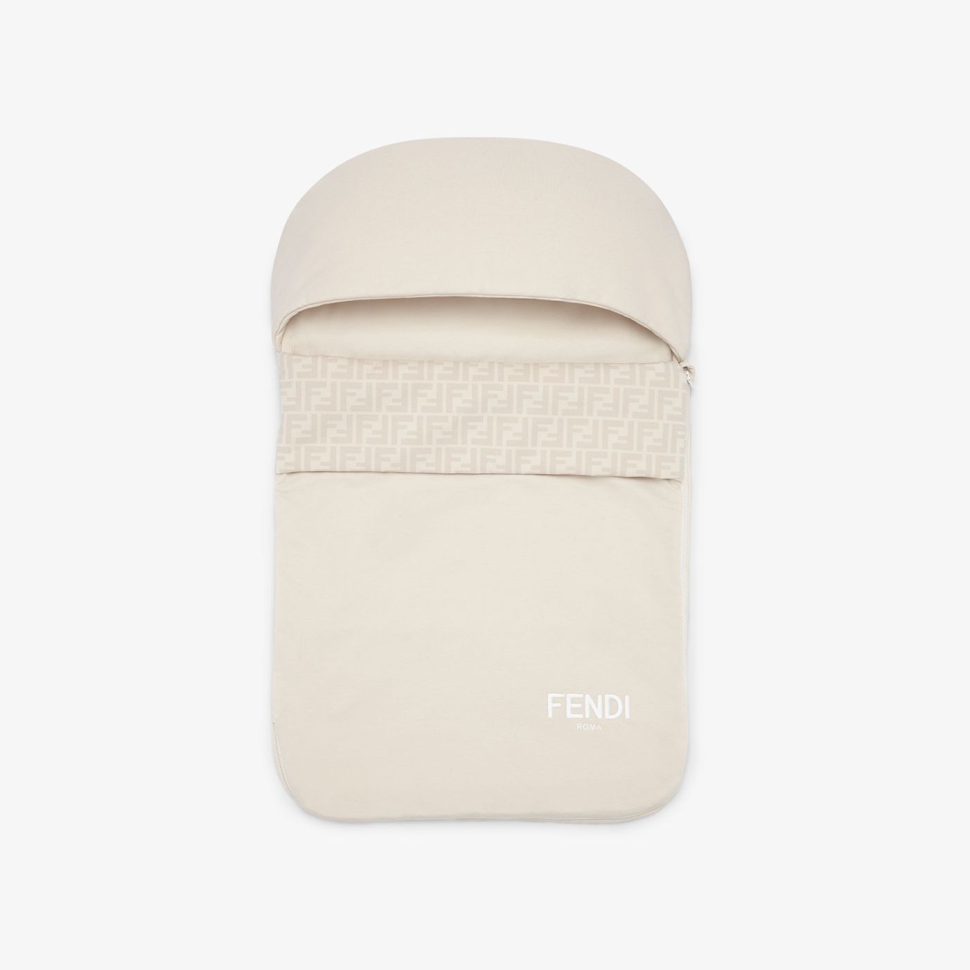 Baby Sleeping Bag Beige jersey sleeping bag with logo