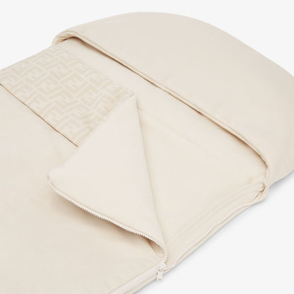 Baby Sleeping Bag Beige jersey sleeping bag with logo