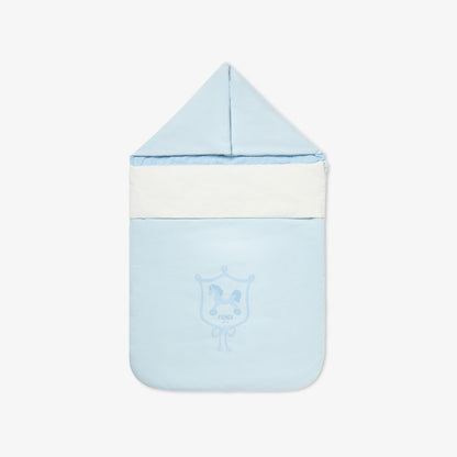 Baby sleeping bag Baby sleeping bag in light blue jersey