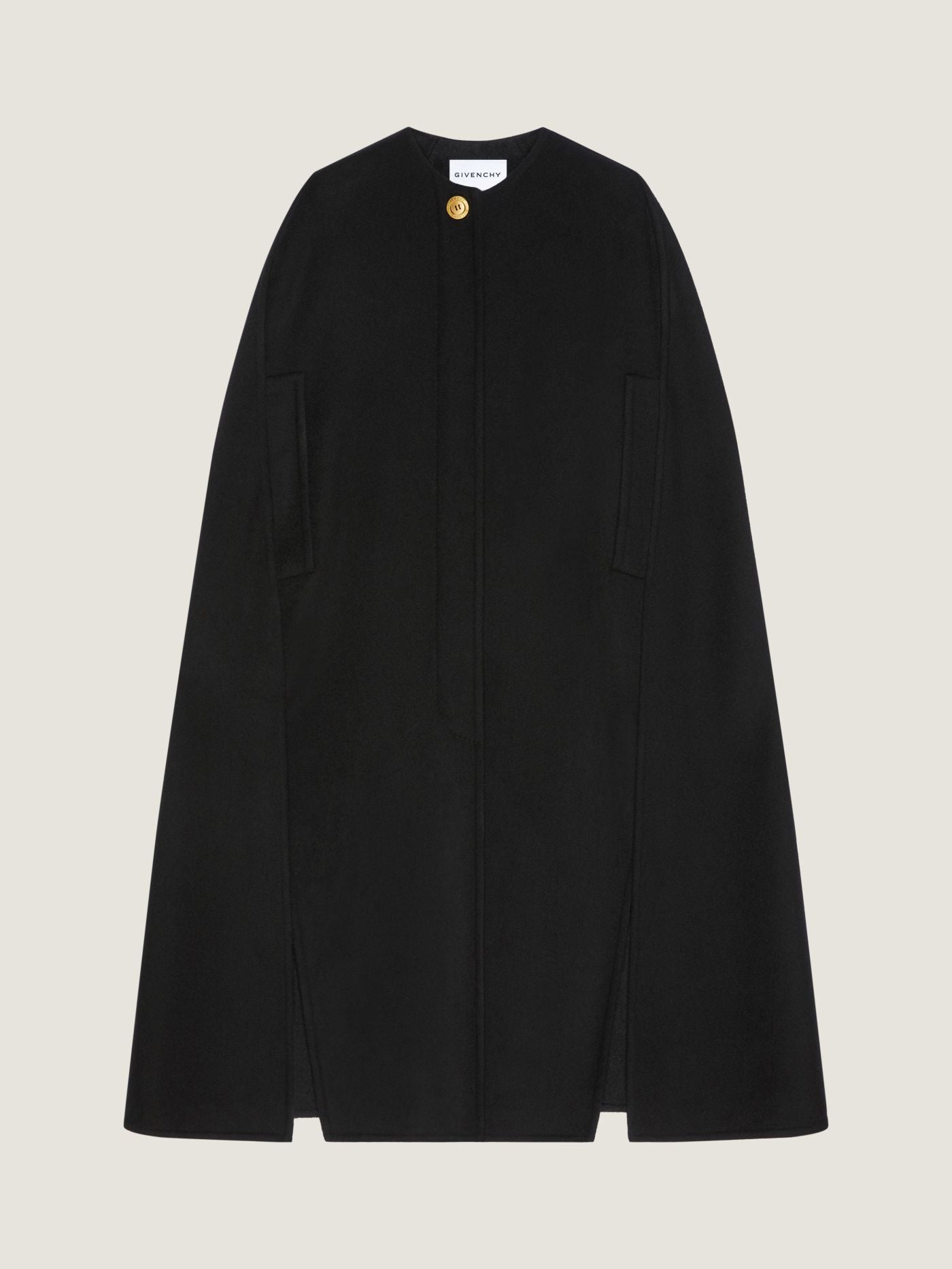 Cape in wool and cashmere