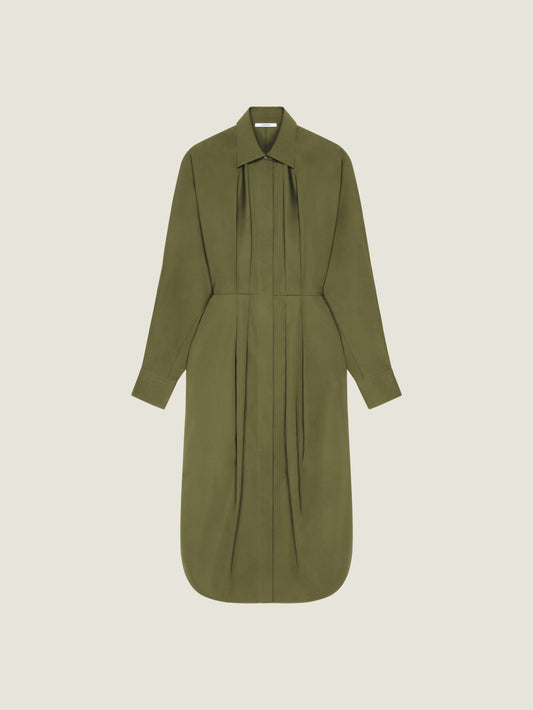 Shirt dress in poplin