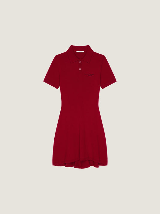 Polo dress in wool and cashmere