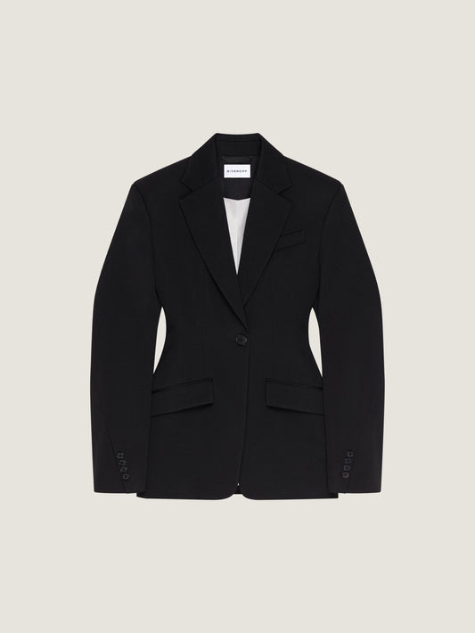 Single-breasted Cocoon jacket in wool
