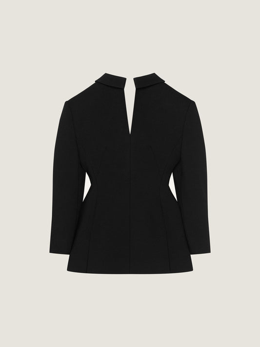 Back-to-front jacket in wool
