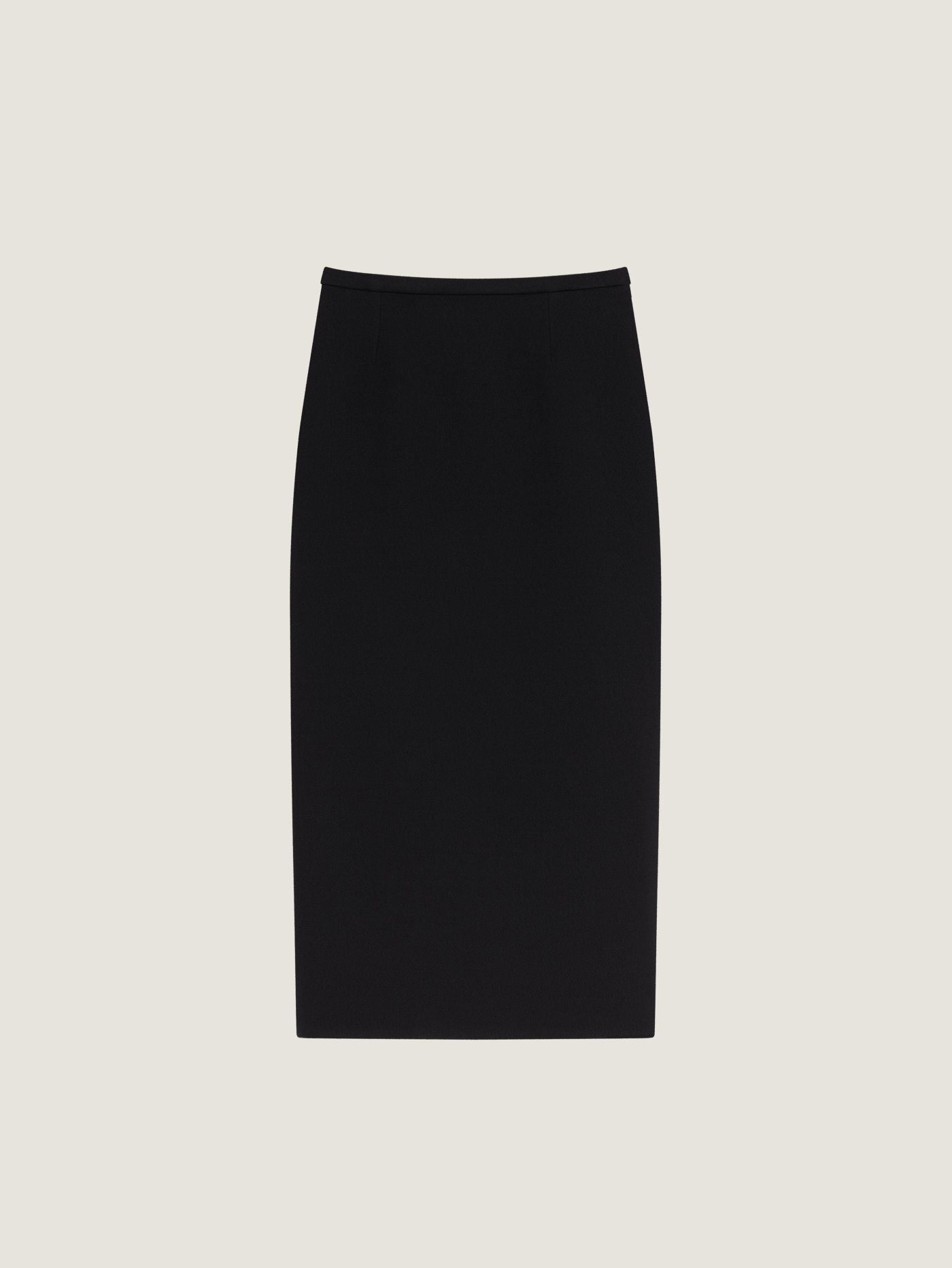 Midi pencil skirt in wool
