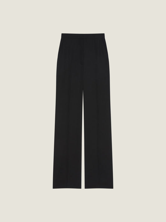Tailored cigarette pants in wool