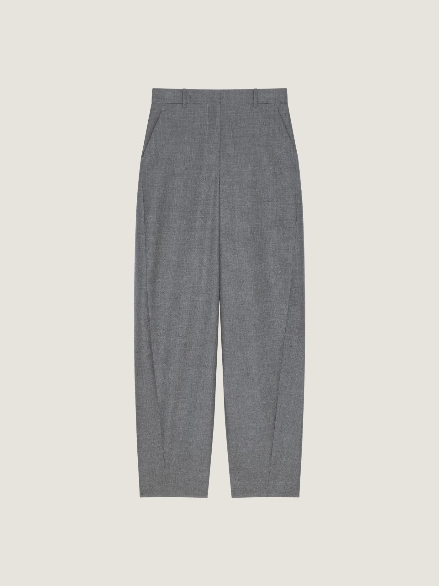 Cocoon tailored pants in wool