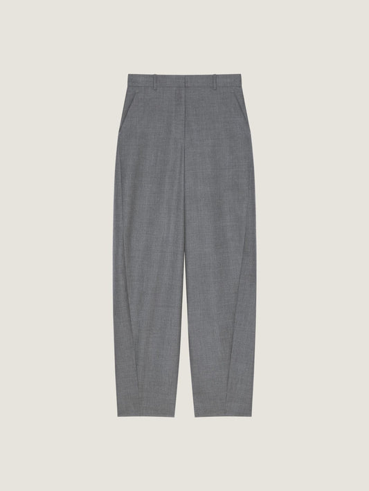 Cocoon tailored pants in wool