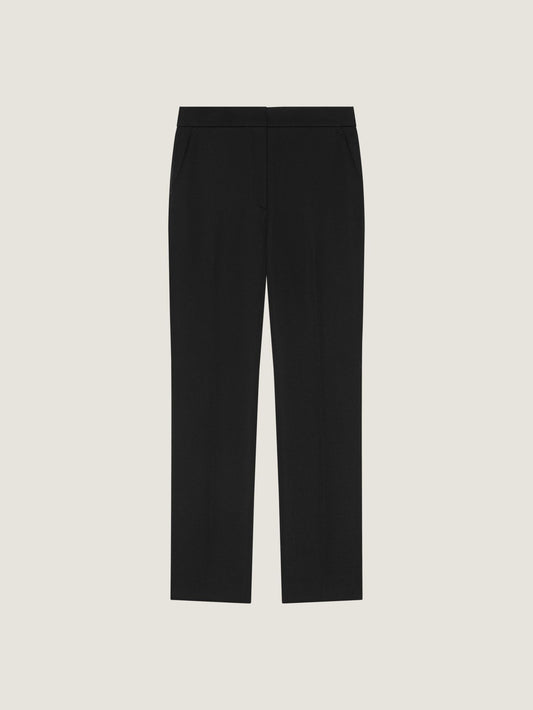 Slim fit tailored pants in crepe cady