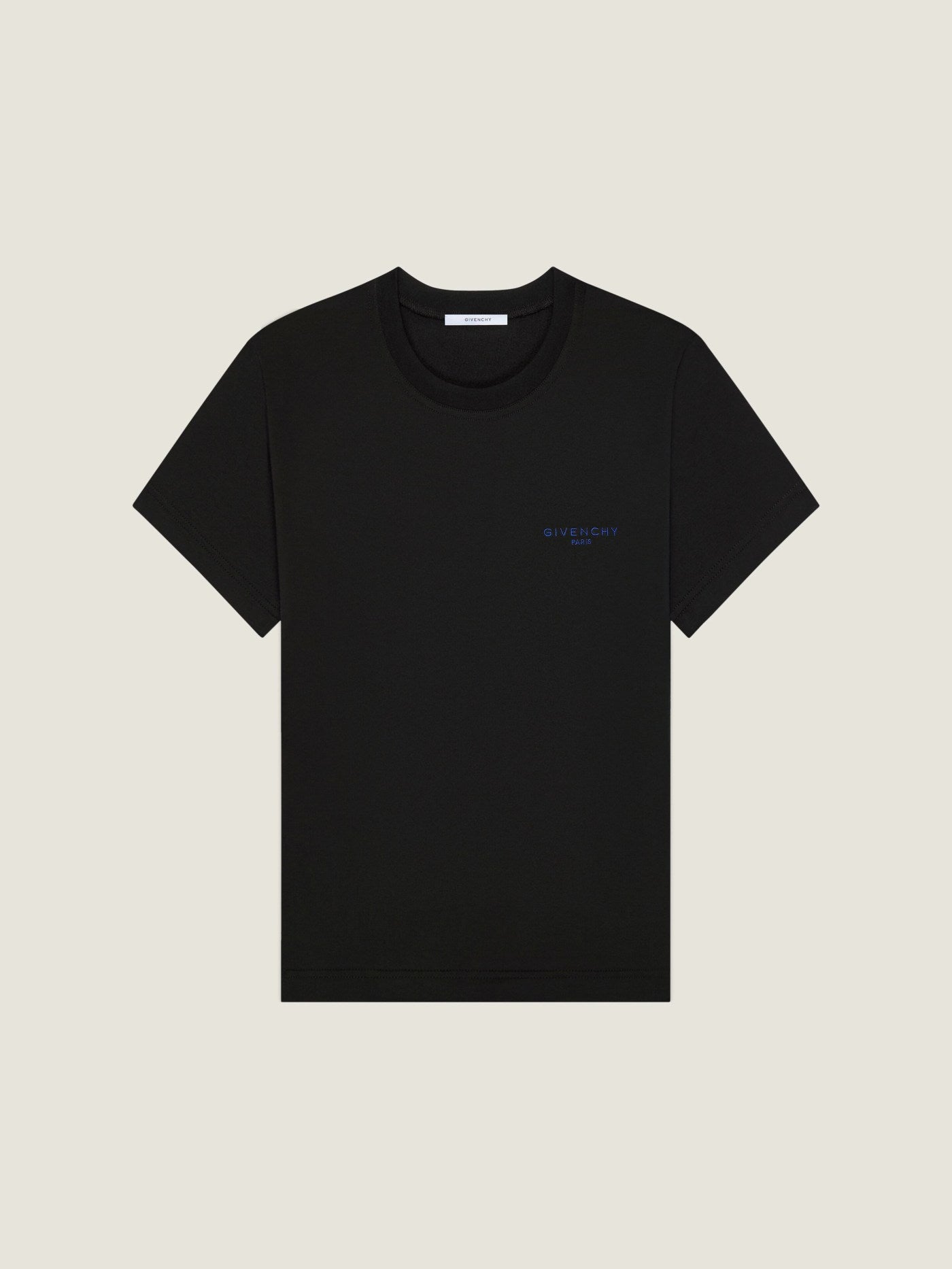 Slim t-shirt in cotton with Givenchy Paris embroidery