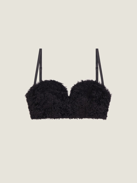Bullet bra top in mohair