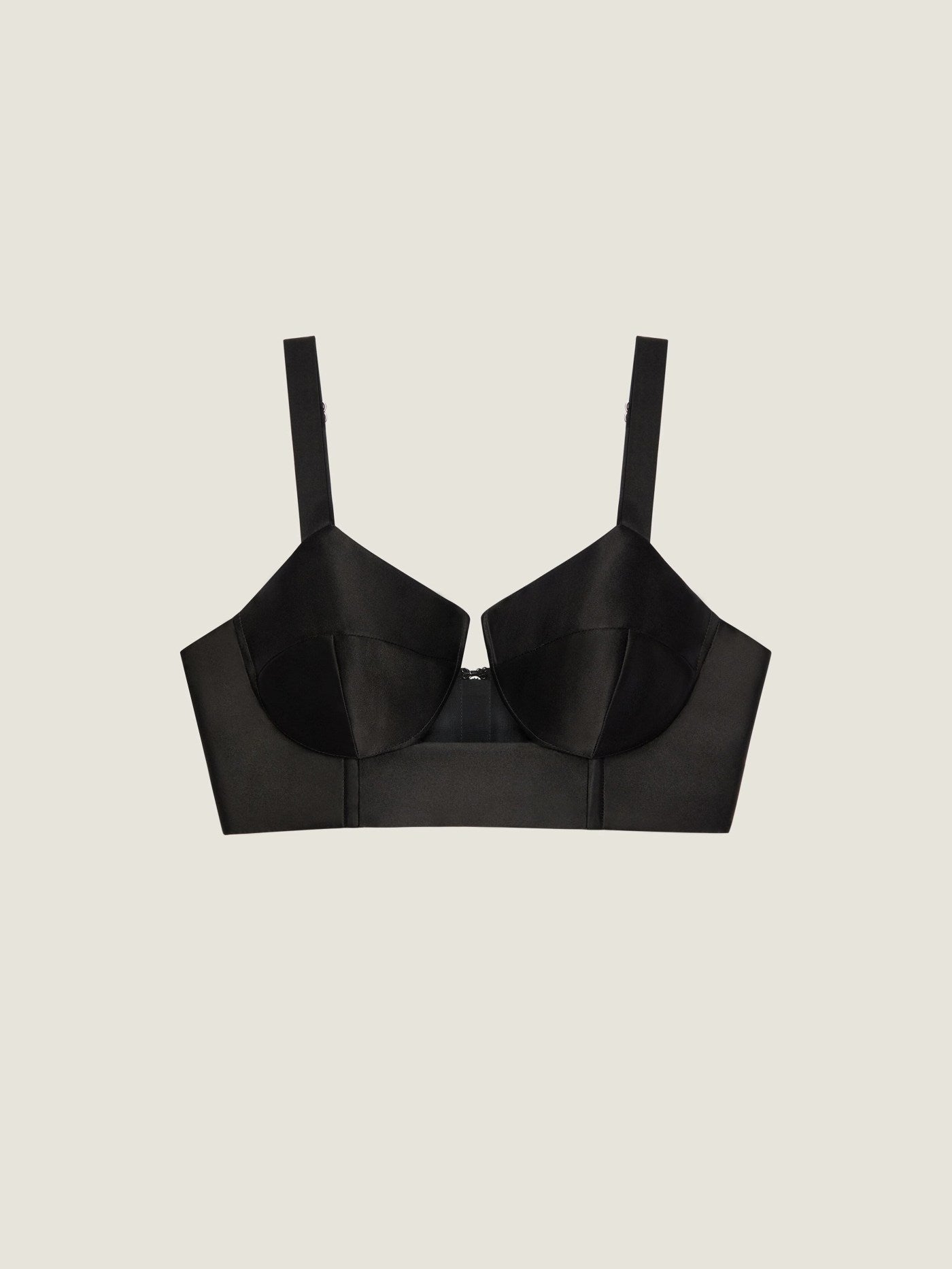 Bra top in satin