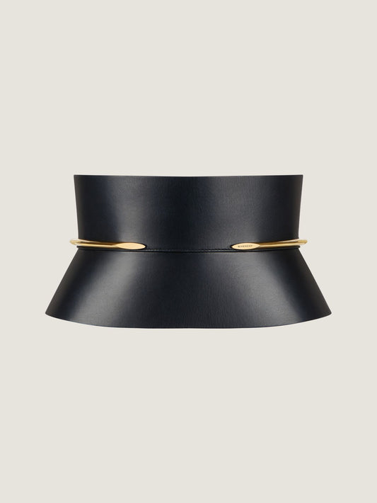 Pinch corset belt in nappa leather
