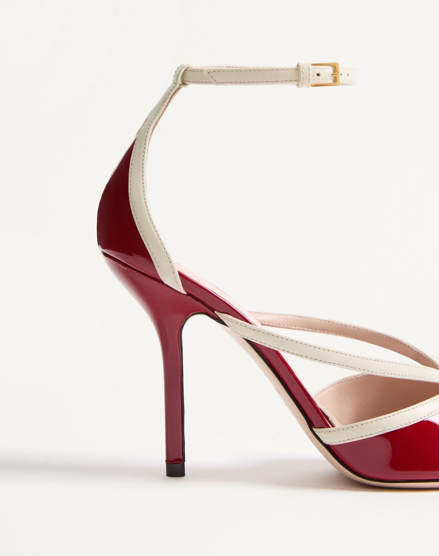 Bepointy Sandal In Patent Leather And Kidskin 100mm