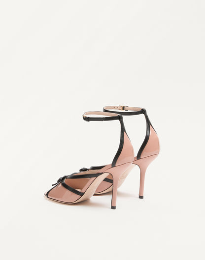 Bepointy Sandal In Patent Leather And Kidskin 100mm