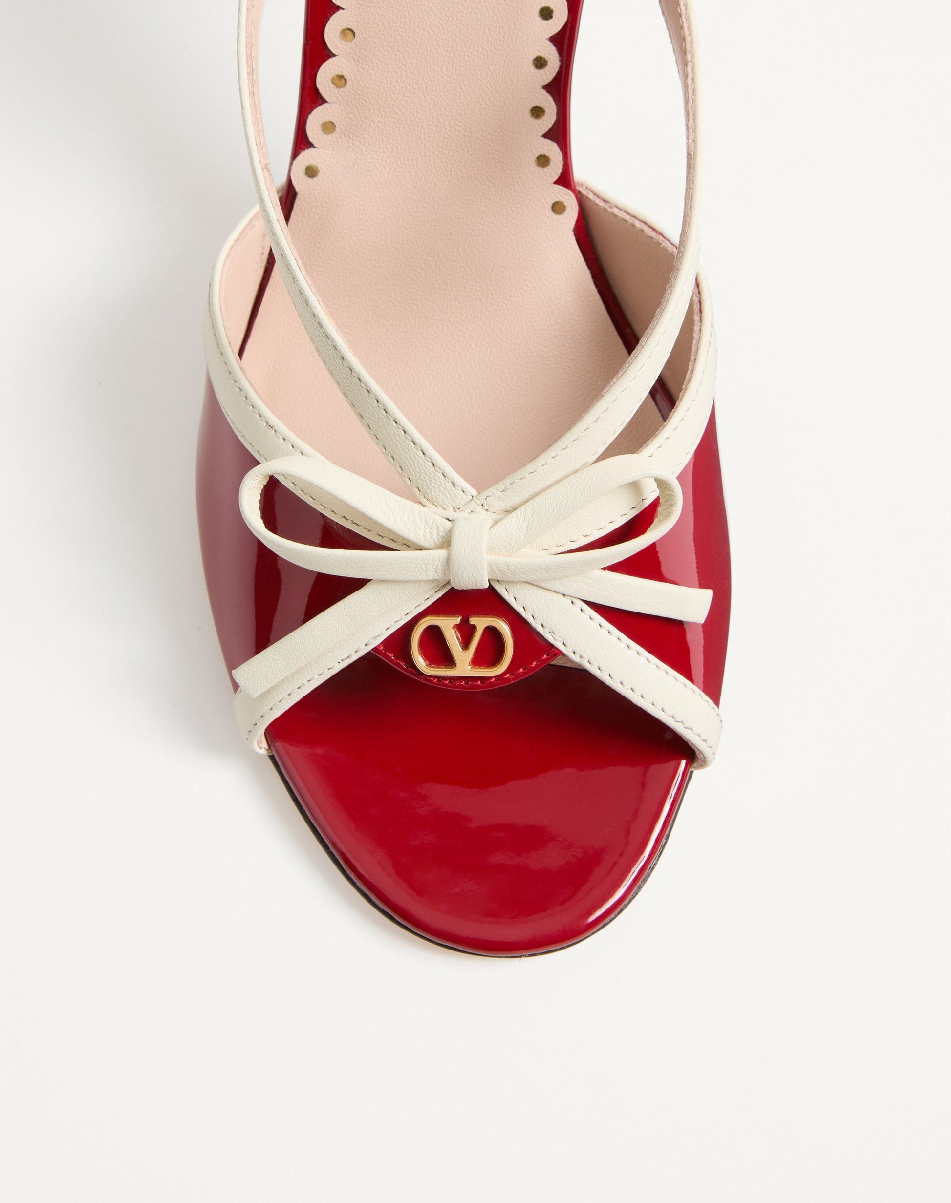Bepointy Sandal In Patent Leather And Kidskin 100mm