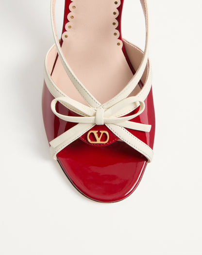Bepointy Sandal In Patent Leather And Kidskin 100mm