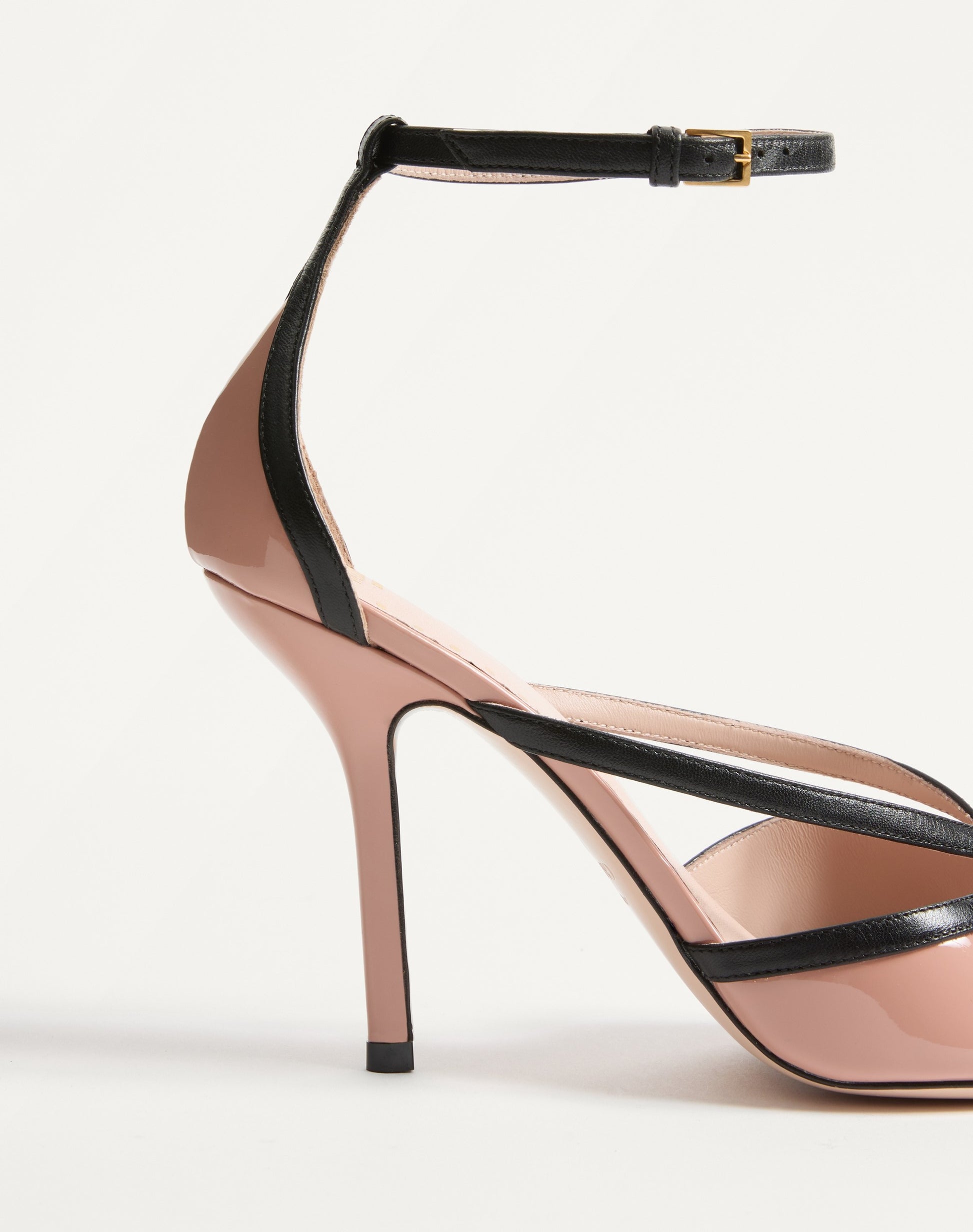 Bepointy Sandal In Patent Leather And Kidskin 100mm