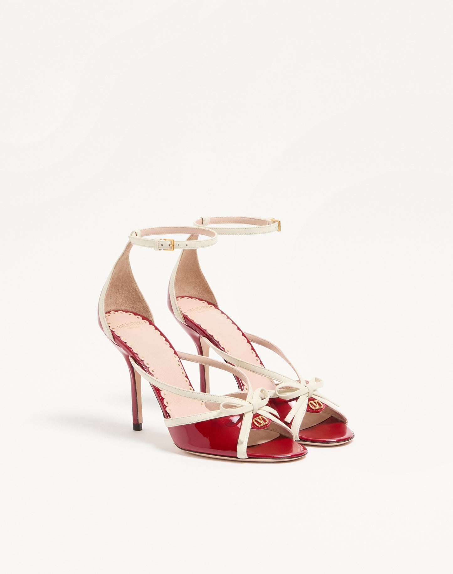 Bepointy Sandal In Patent Leather And Kidskin 100mm
