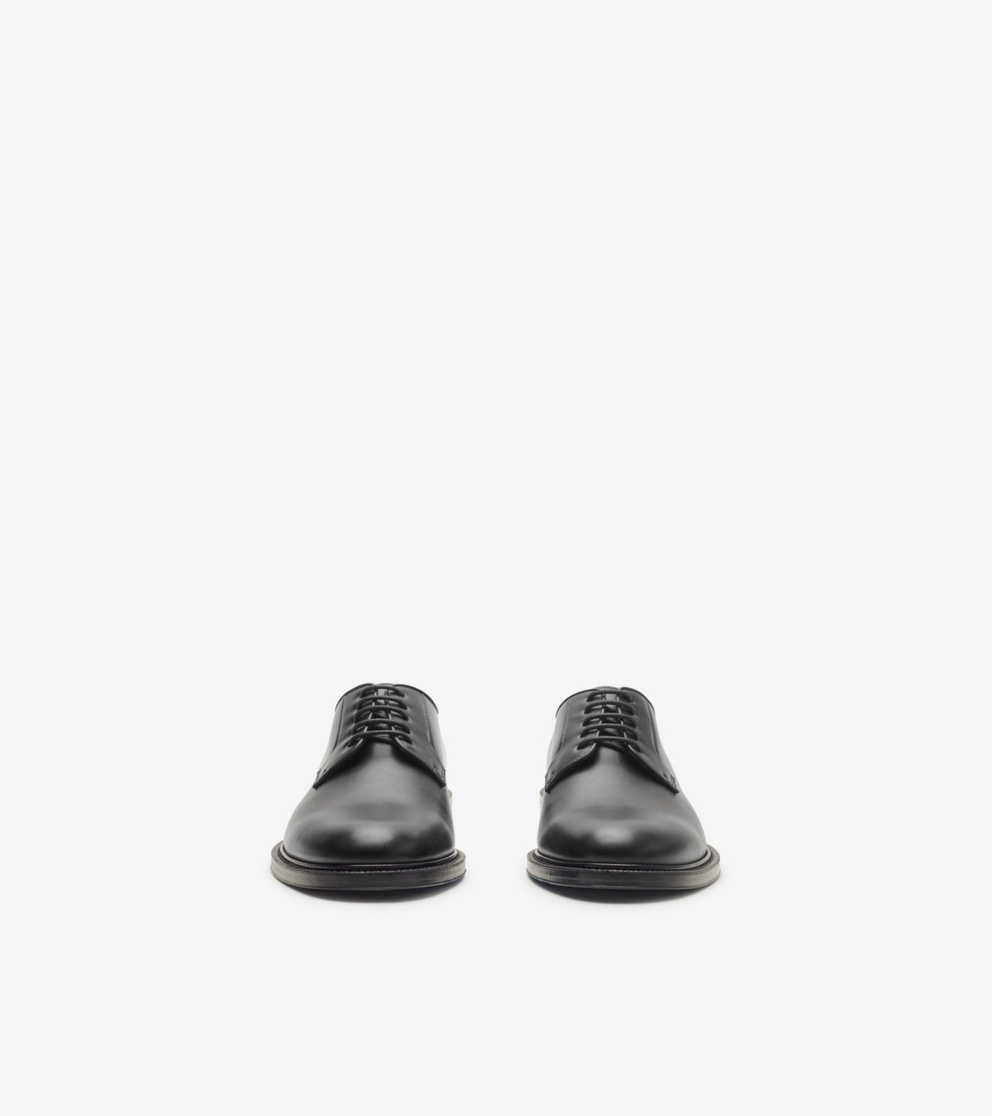 Leather Manor Derby Shoes in Black