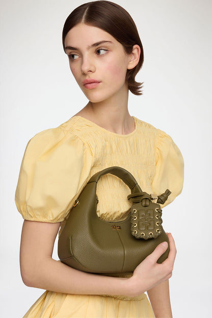 Mini Hobo Bag in Green