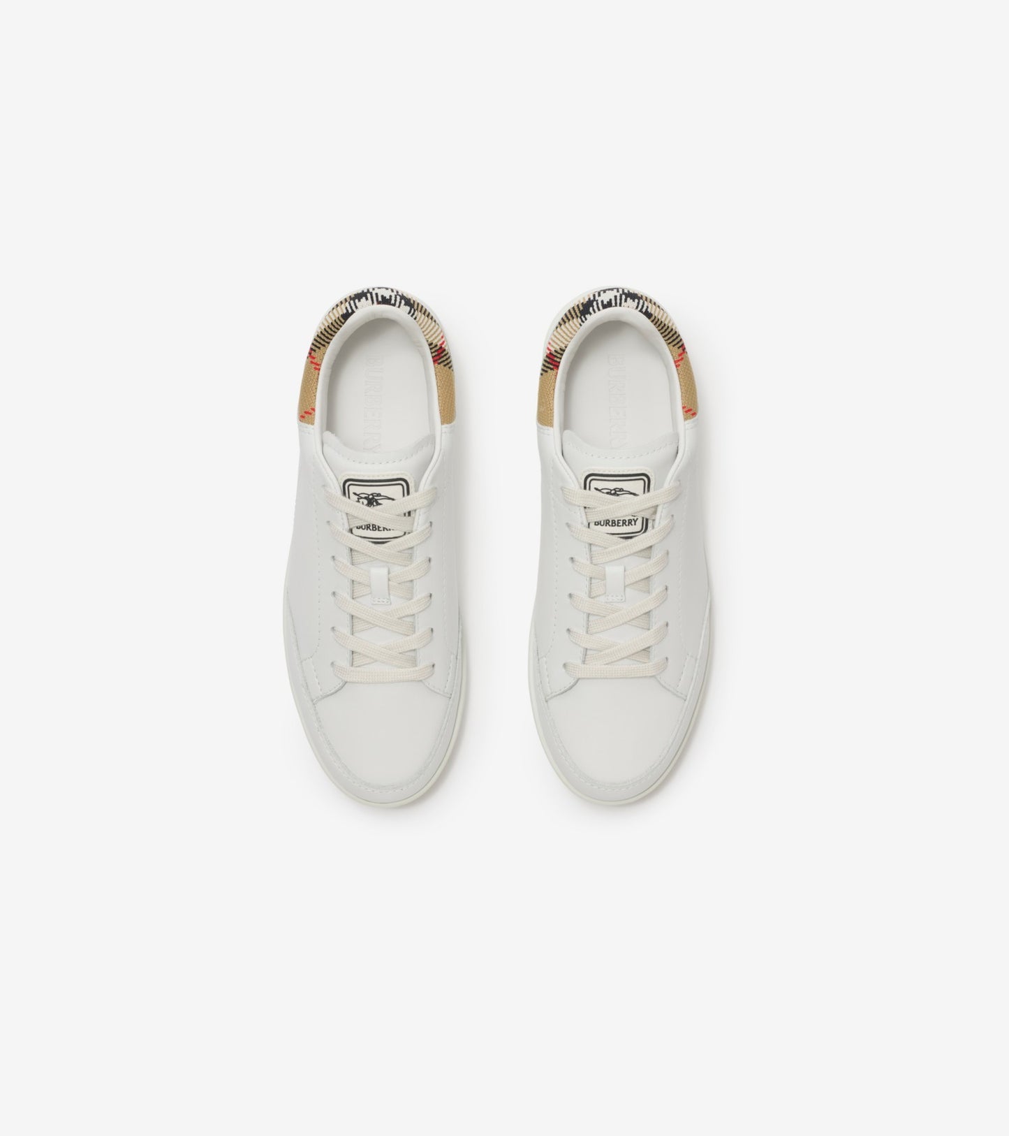 Leather Set Sneakers in Porcelain white/sand beige