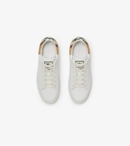 Leather Set Sneakers in Porcelain white/sand beige