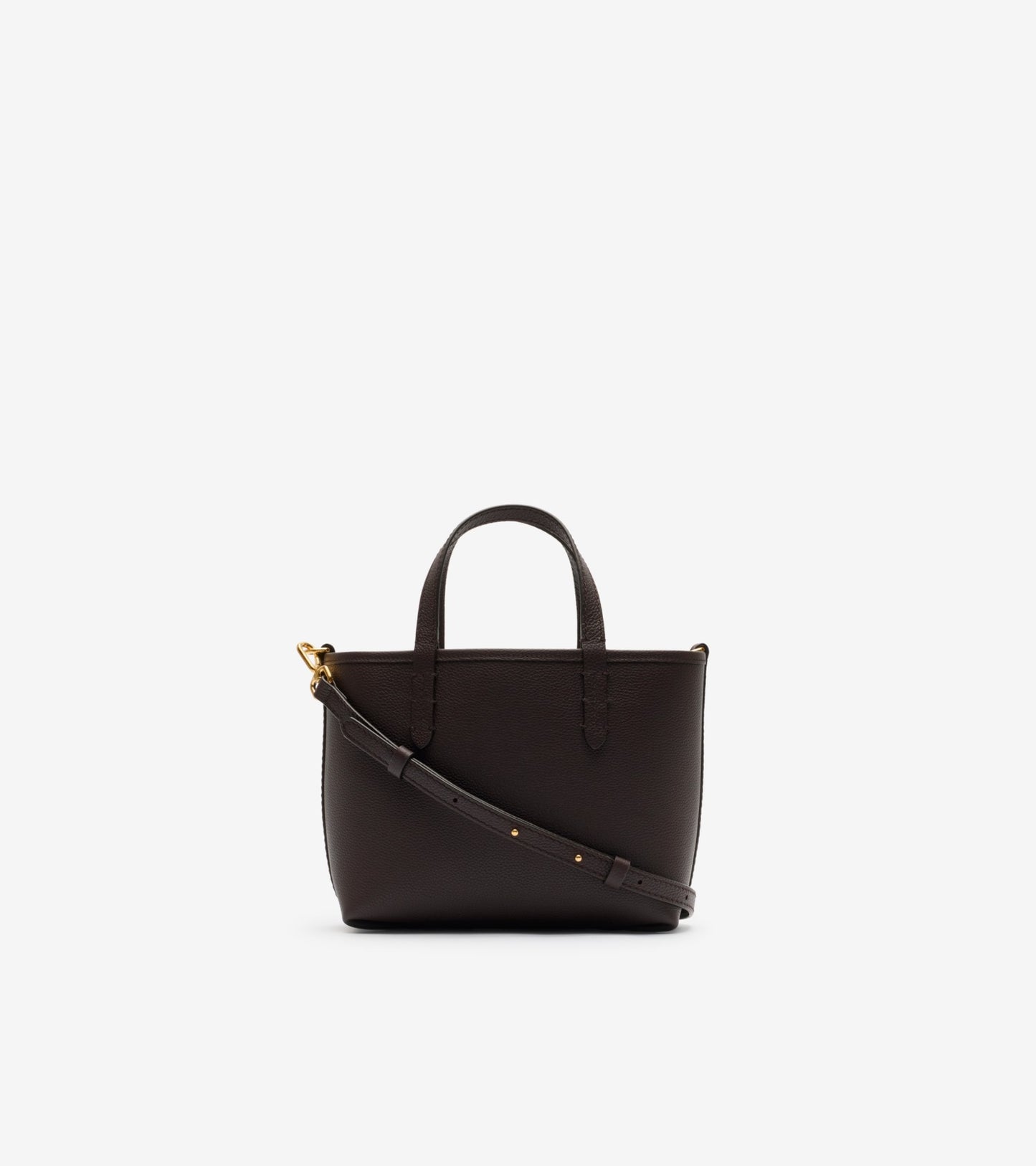 Mini Reversible Bloomsbury Tote in Peat brown/sand beige