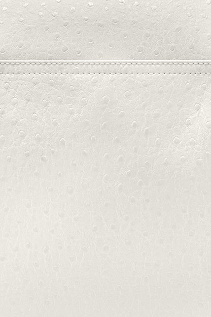Posy Bag in White Ostrich