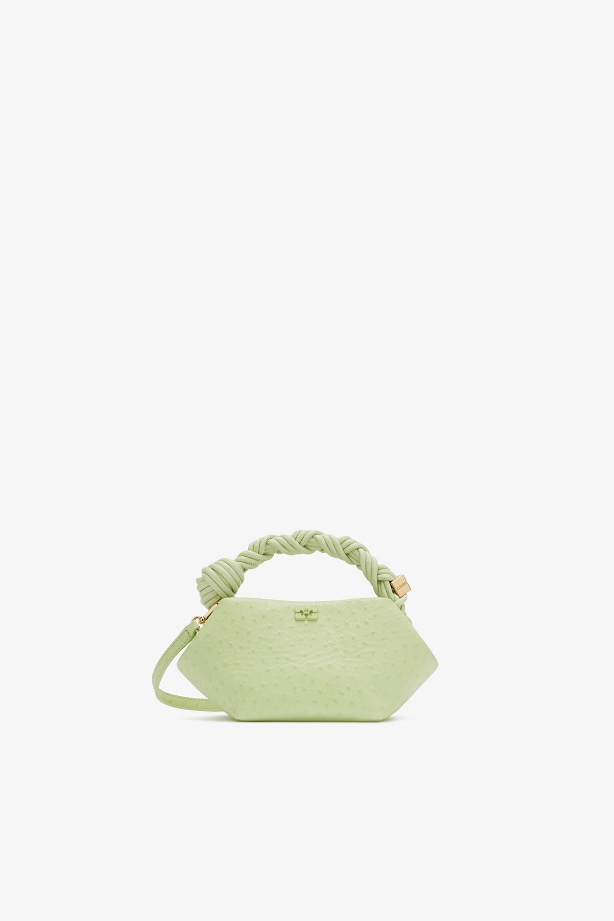 Mini Bou Bag in Green Ostrich