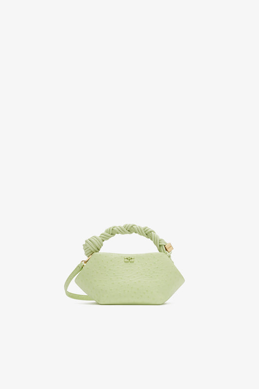 Mini Bou Bag in Green Ostrich