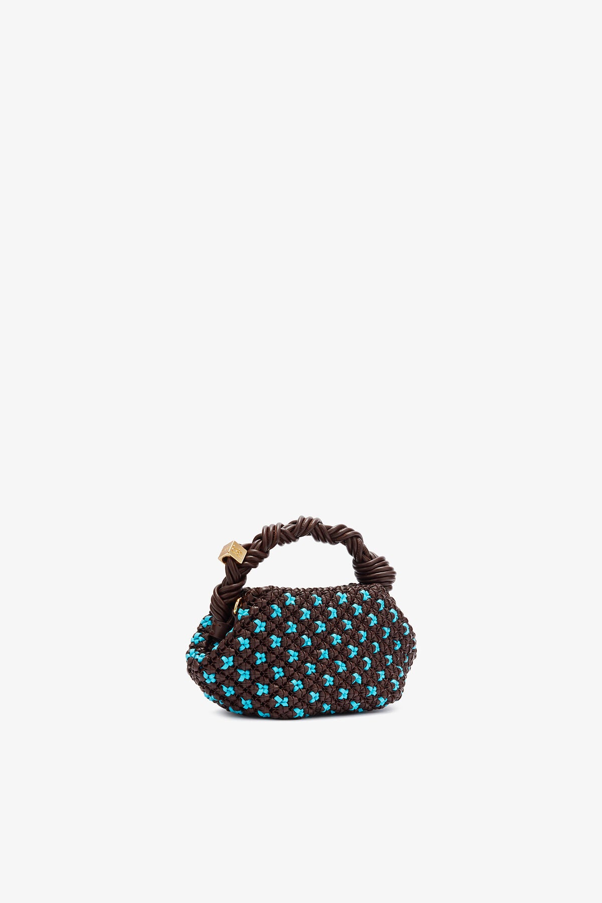 Mini Bou Bag in Braided Brown