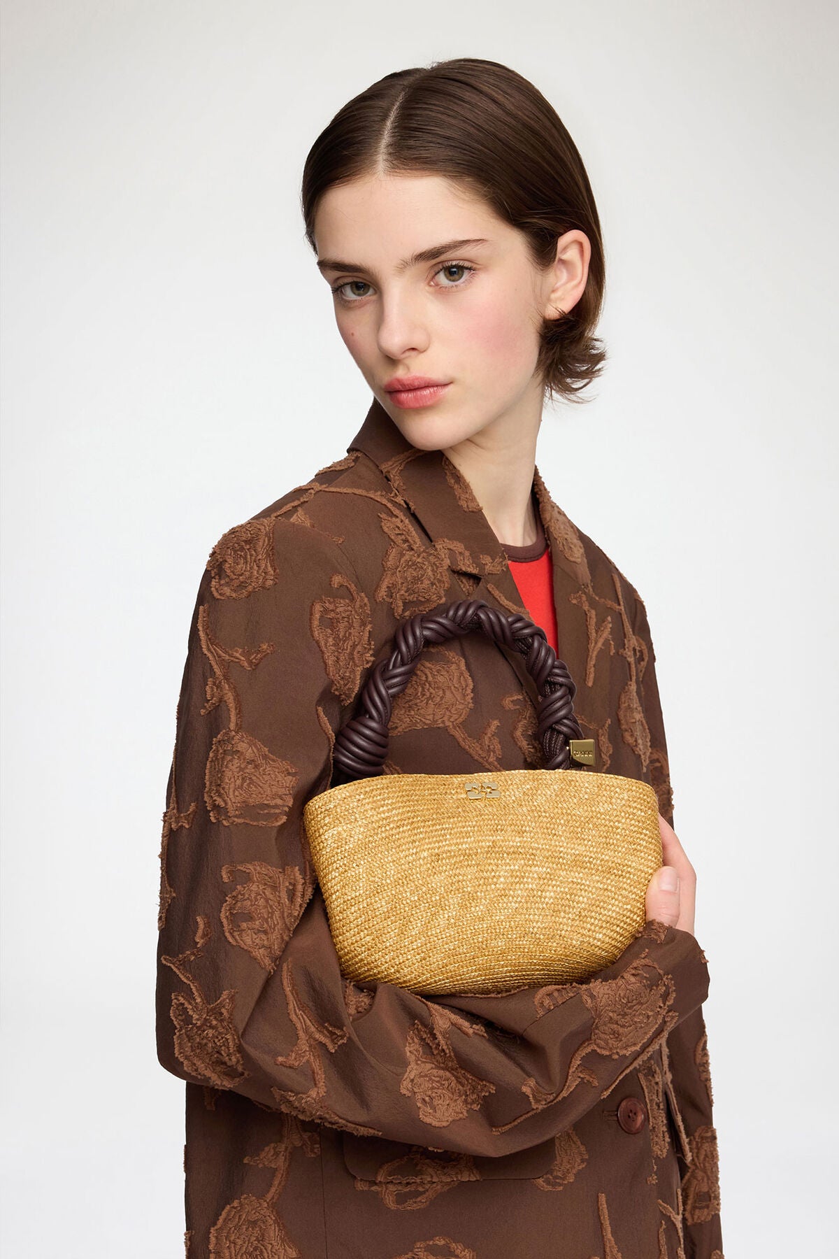 Mini Bou Bag in Straw