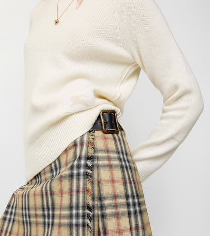 Cashmere Sweater in Ceramic white