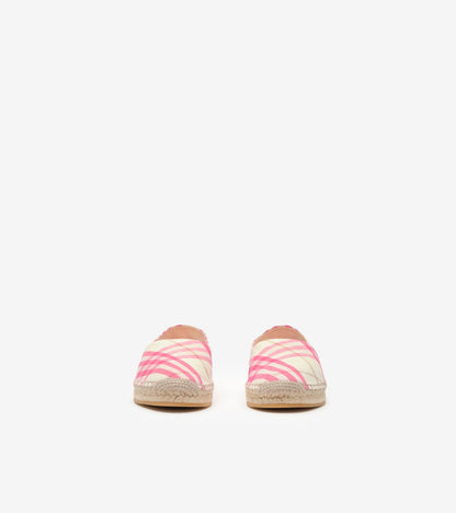 Check Mews Espadrilles in Aubergine purple