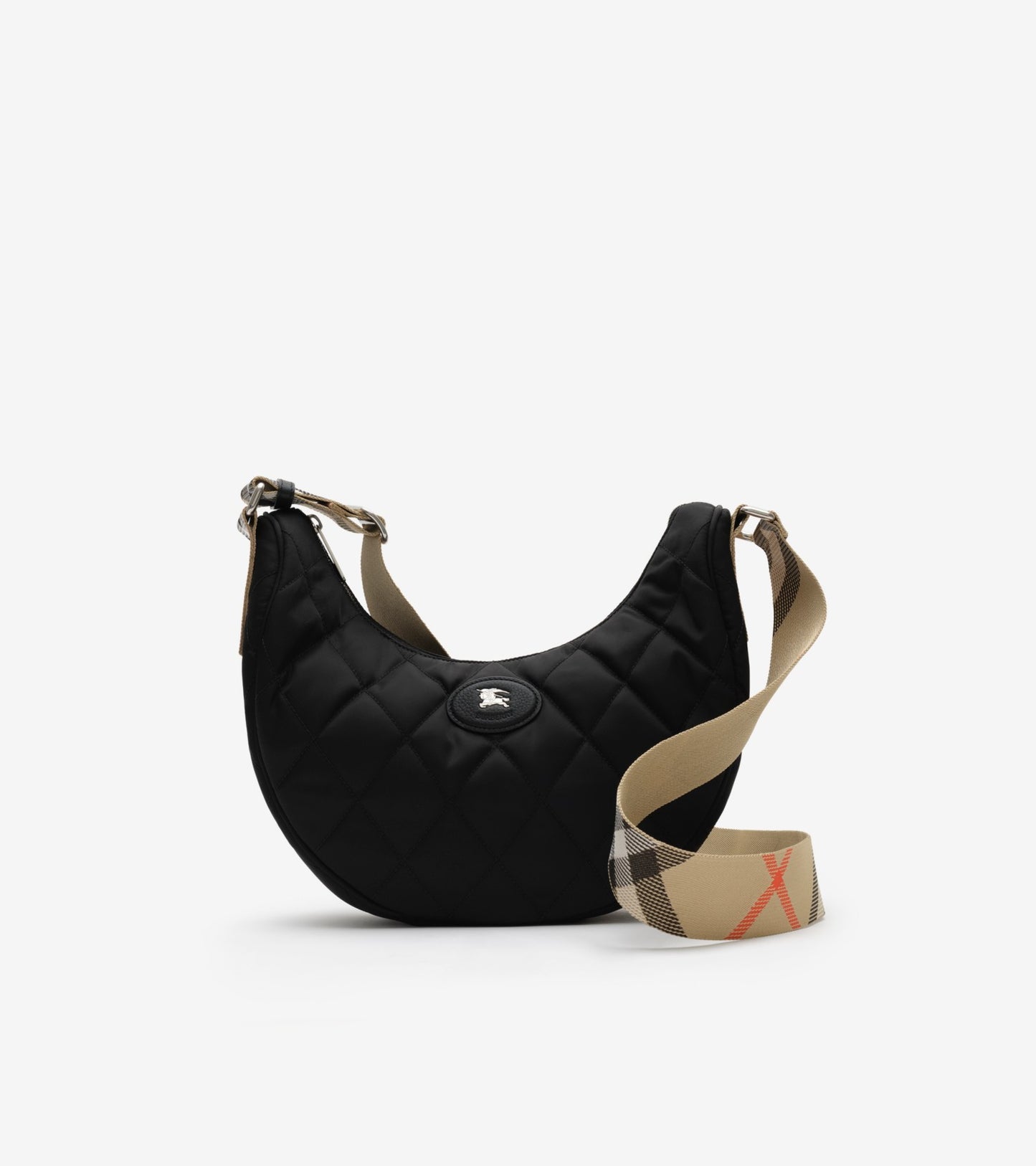 Large Horseshoe Crossbody Bag in Black