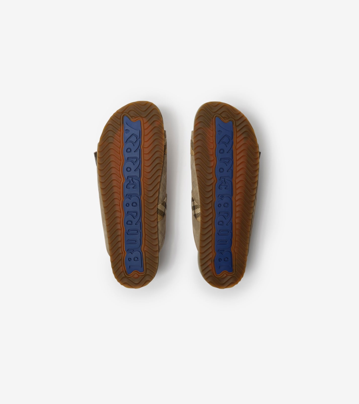 Check Suede Urchin Sandals in Sparrow beige