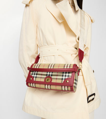 Top Handle Note Bag in Archive beige/ruby red