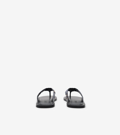 Check Pavilion Sandals in Wave blue