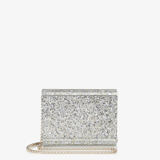 Candy Champagne Coarse Glitter Acrylic Clutch Bag